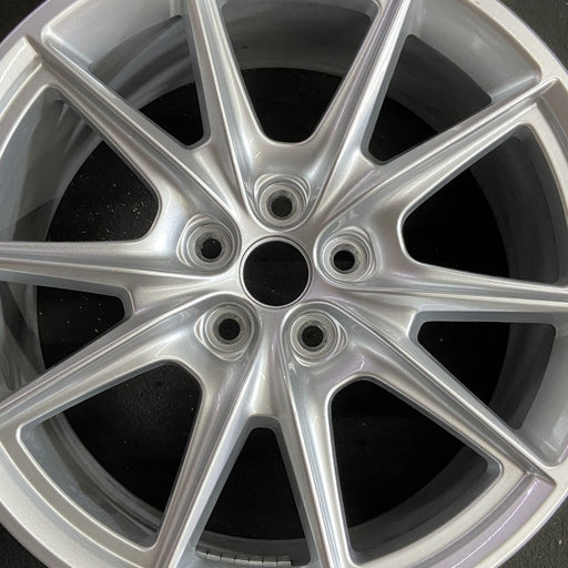 19" MUSTANG 24 19x8.5 5 spoke V spoke Original OEM Wheel Rim - Angle View