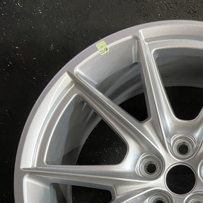 19" MUSTANG 24 19x8.5 5 spoke V spoke Original OEM Wheel Rim - Side Profile