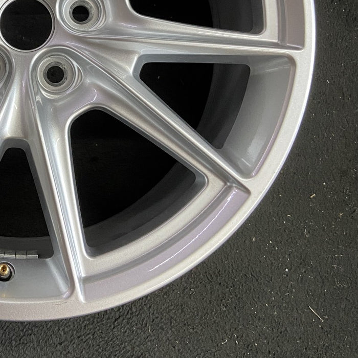 19" MUSTANG 24 19x8.5 5 spoke V spoke Original OEM Wheel Rim - Back View
