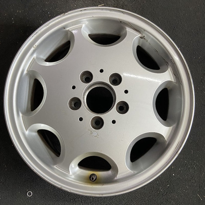 15" MERCEDES C-CLASS 94 202 Type; C280 15x6.5 alloy 8 hole Original OEM Wheel - Front View