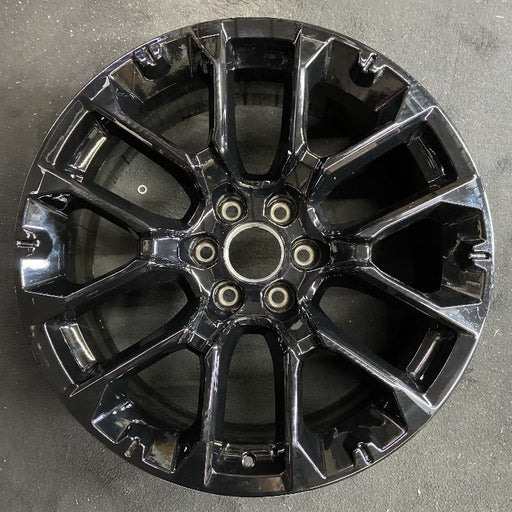 22" SIERRA 1500 PICKUP 22 22x9 12 spoke opt SRV Original OEM Wheel Rim - Front View