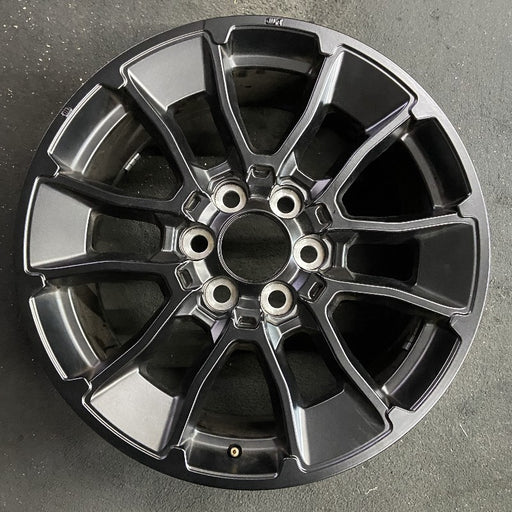 20" SEQUOIA 24 20x8 6 Y spoke black TRD off- Original OEM Wheel Rim - Front View