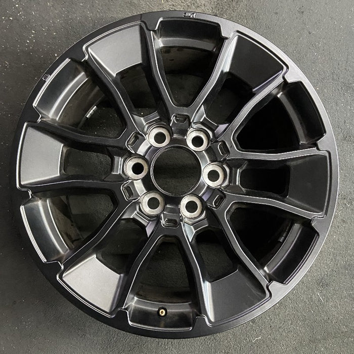20" SEQUOIA 24 20x8 6 Y spoke black TRD off- Original OEM Wheel Rim - Front View