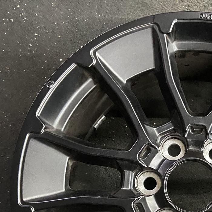 20" SEQUOIA 24 20x8 6 Y spoke black TRD off- Original OEM Wheel Rim - Side Profile