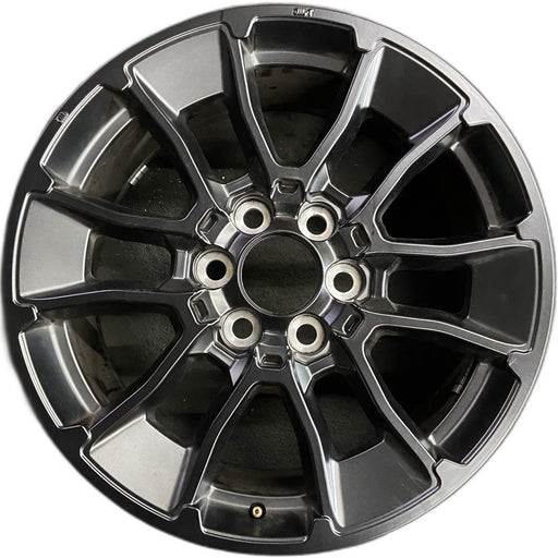 20" SEQUOIA 24 20x8, 6 Y spoke, black Original OEM Wheel Rim - Front View