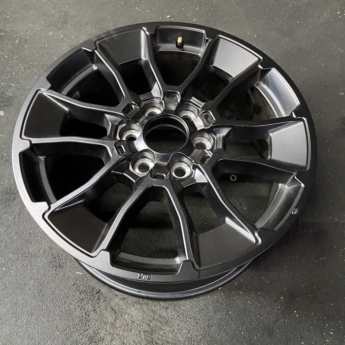 20" SEQUOIA 24 20x8, 6 Y spoke, black Original OEM Wheel Rim - Close-Up Detail