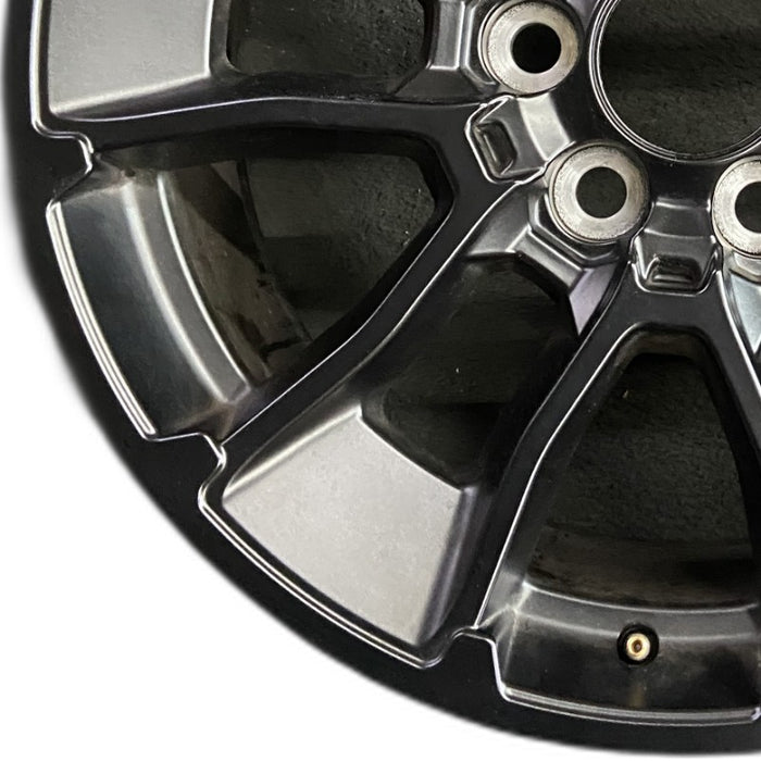 20" SEQUOIA 24 20x8 6 Y spoke black TRD off- Original OEM Wheel Rim - Back View
