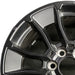 20" SEQUOIA 24 20x8 6 Y spoke black TRD off- Original OEM Wheel Rim - Angle View
