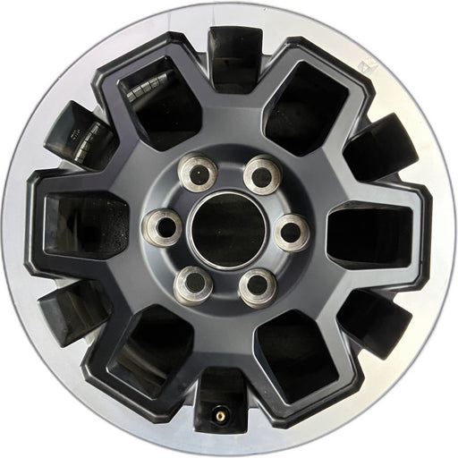 17" TACOMA 24 17x7.5 black TRD Off-package Original OEM Wheel Rim - Front View