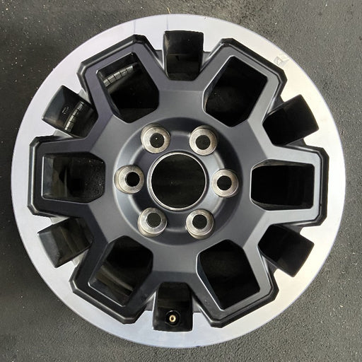 17" TACOMA 24 17x7.5 black TRD Off-package Original OEM Wheel Rim - Front View