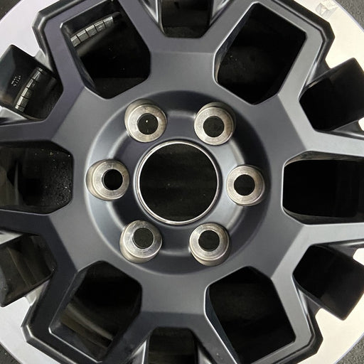 17" TACOMA 24 17x7.5 black TRD Off-package Original OEM Wheel Rim - Angle View