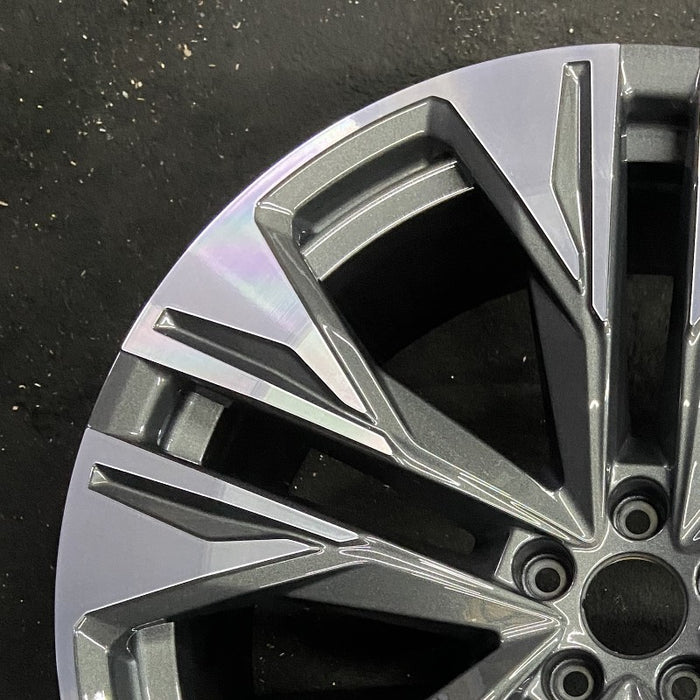 22" Q8 24 22x10 5 double spoke Original OEM Wheel Rim - Side Profile
