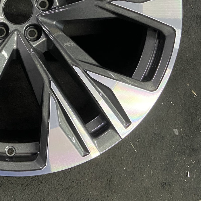 22" Q8 24 22x10 5 double spoke Original OEM Wheel Rim - Back View