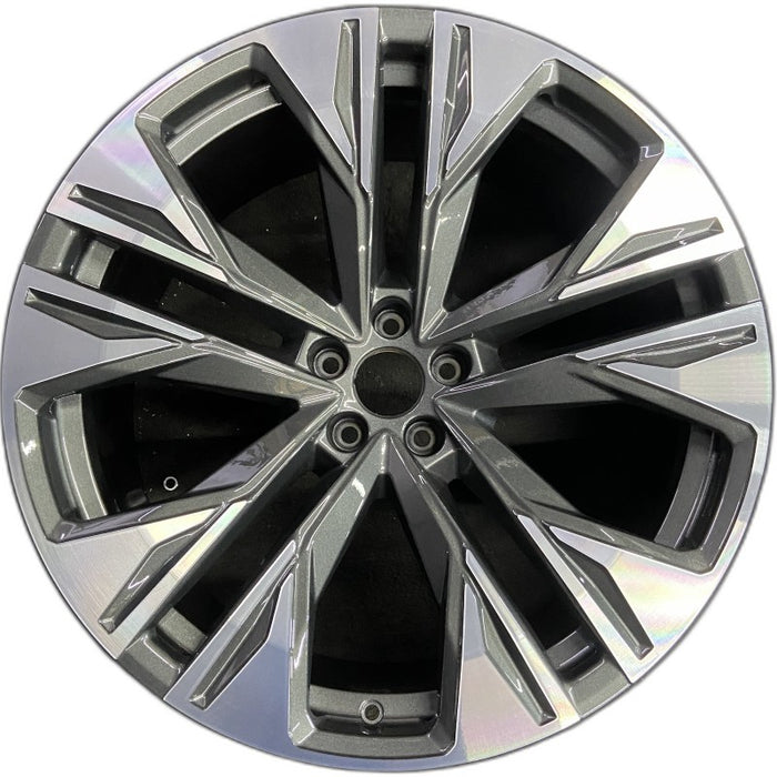 22" Q8 24 22x10 5 double spoke Original OEM Wheel Rim - Front View