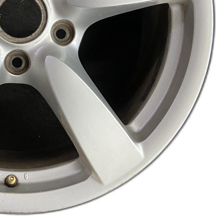 18" PORSCHE BOXSTER 08 18x9 5 spoke w/o black finish Original OEM Wheel Rim - Close-Up Detail