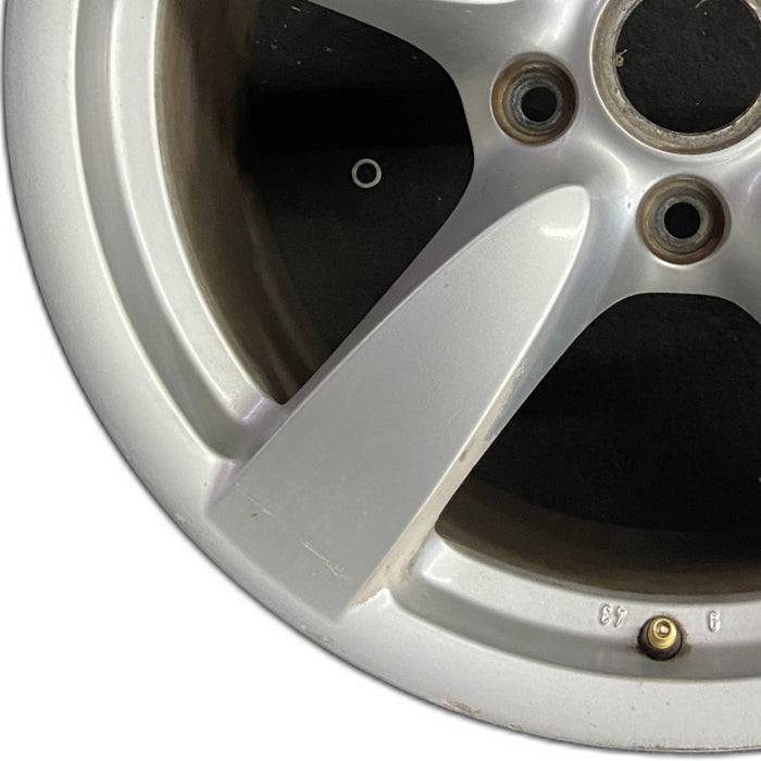 18" PORSCHE BOXSTER 08 18x9 5 spoke w/o black finish Original OEM Wheel Rim - Back View