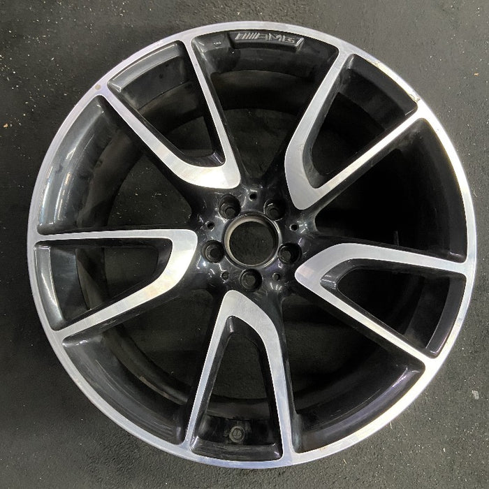 21" MERCEDES GLC-CLASS 18-19 253 Type GLC43 21x9.5 machined face with black - Front View