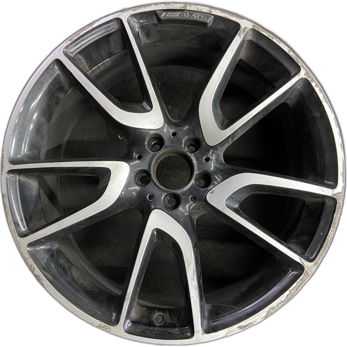 21" MERCEDES GLC-CLASS 18-19 253 Type GLC43 21x8.5 machined face with black - Front View