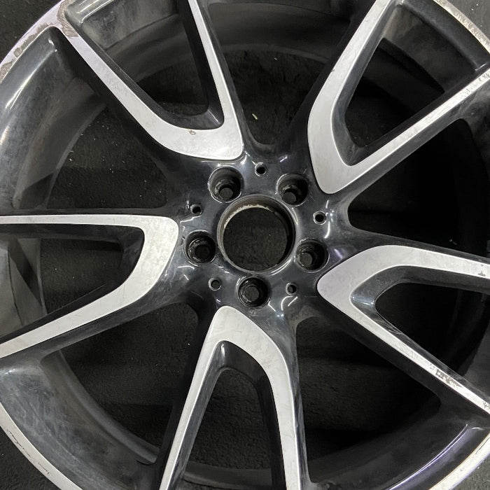 21" MERCEDES GLC-CLASS 18-19 253 Type GLC43 21x8.5 machined face with black - Angle View
