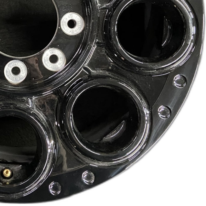 20" FORD F250SD PICKUP 23-24 20x8 8 spoke solid spoke black circle spoke - Close-Up Detail