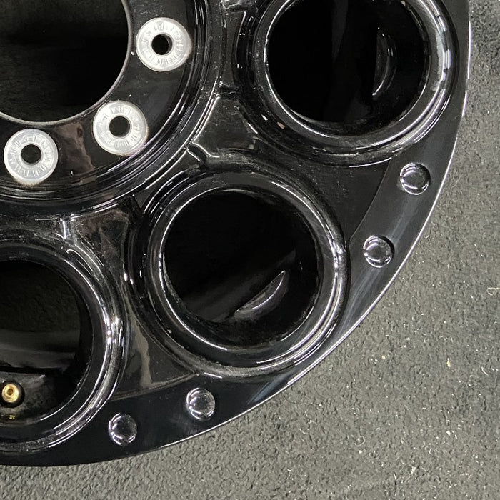 20" FORD F250SD PICKUP 23-24 20x8 8 spoke solid spoke black circle spoke - Back View