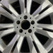 18" MERCEDES S-CLASS 09 221 Type; S550 18x8.5 7 split spokes Original OEM Wheel - Angle View