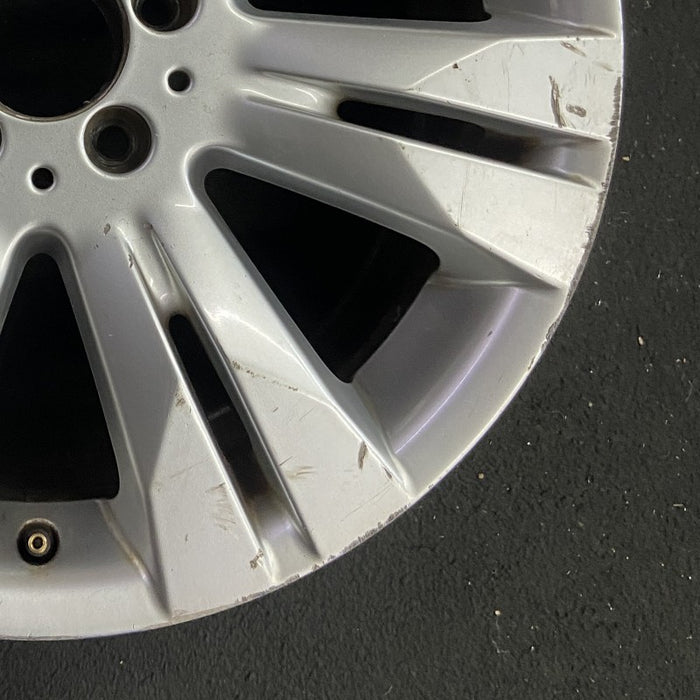 18" MERCEDES S-CLASS 09 221 Type; S550 18x8.5 7 split spokes Original OEM Wheel - Back View