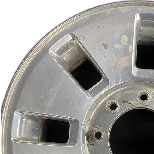 18" FORD F250SD PICKUP 08 18x8 SRW TPMS 8 slots aluminum polished rectangular - Angle View