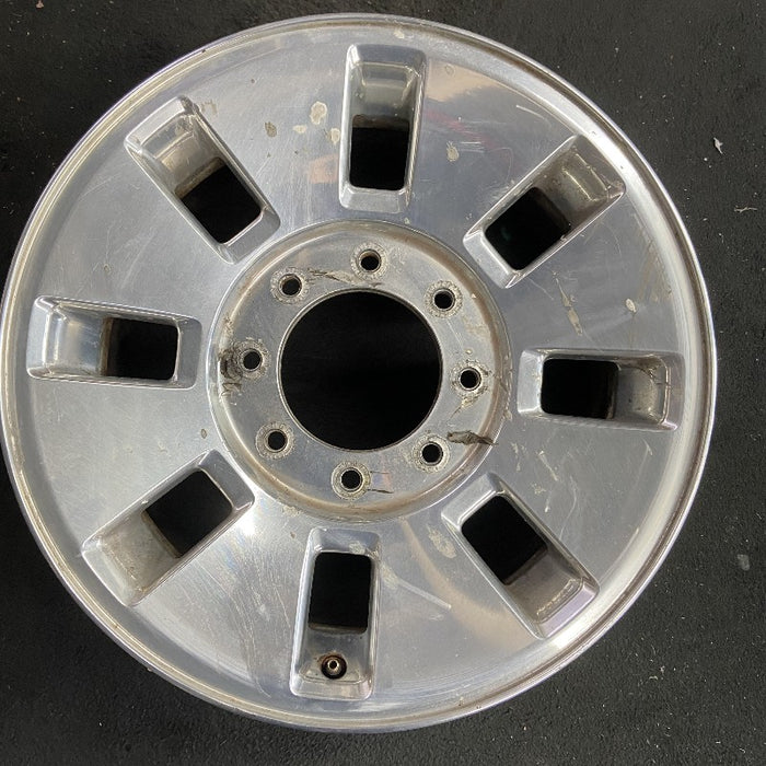 18" FORD F250SD PICKUP 08 18x8 SRW TPMS 8 slots aluminum polished rectangular - Additional View