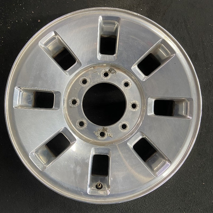 18" FORD F250SD PICKUP 08 18x8 SRW TPMS 8 slots aluminum polished rectangular - Additional View
