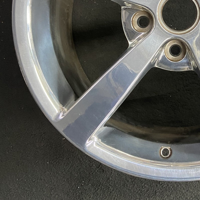 18" CORVETTE 08-10 18x8.5 frt 5 single spoke polished opt QG7 Original OEM - Additional View
