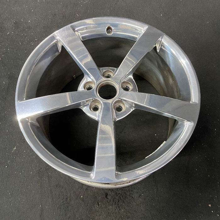 19" CORVETTE 08 19x10 rear 5 single spoke polished opt QG7 Original OEM Wheel - View 8