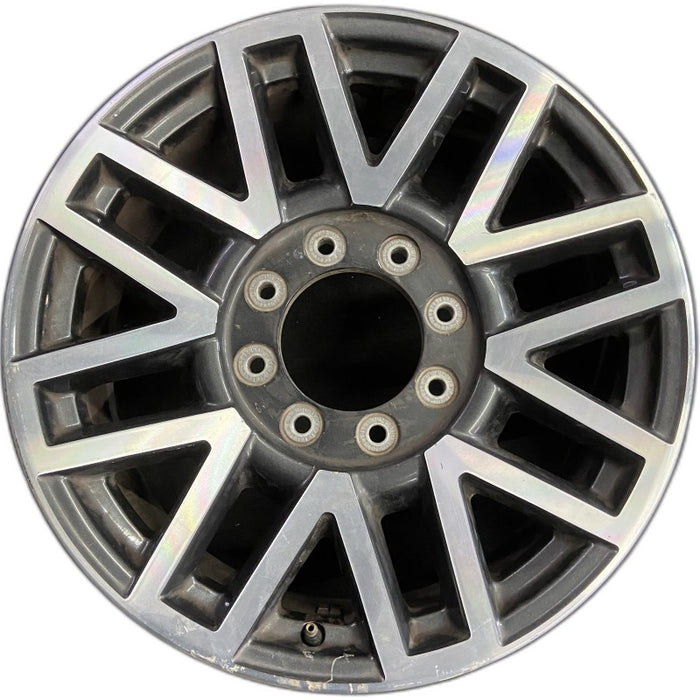 20" FORD F250SD PICKUP 17 20x8 aluminum TPMS 16 spoke 8 split spoke machined - Front View