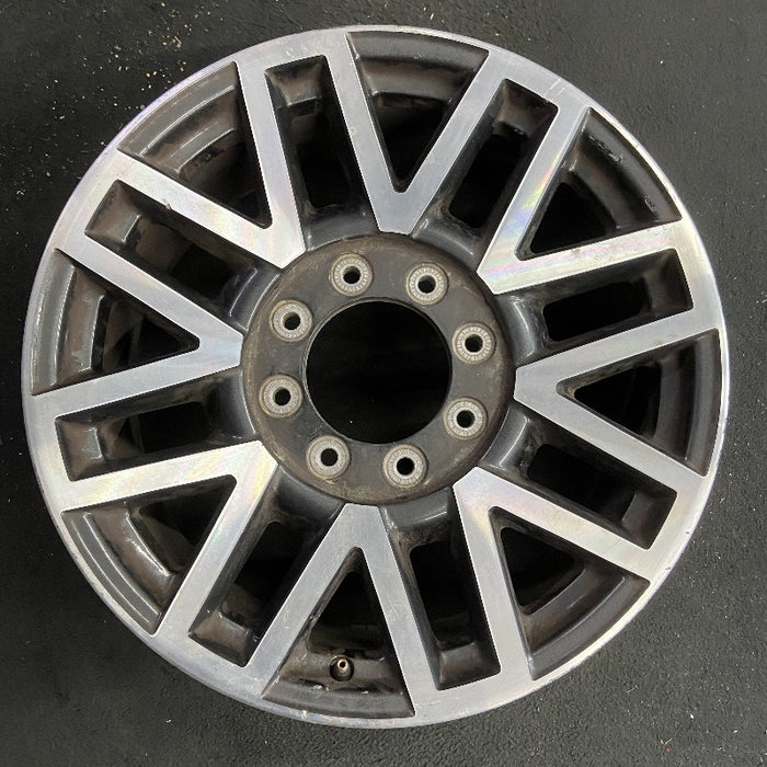 20" FORD F250SD PICKUP 17 20x8 aluminum TPMS 16 spoke 8 split spoke machined - Front View