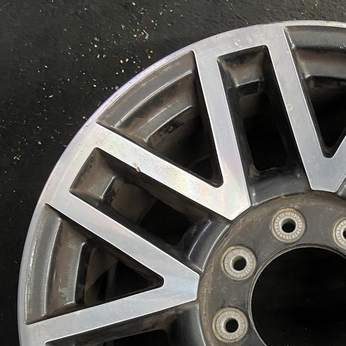 20" FORD F250SD PICKUP 17 20x8 aluminum TPMS 16 spoke 8 split spoke machined - Side Profile