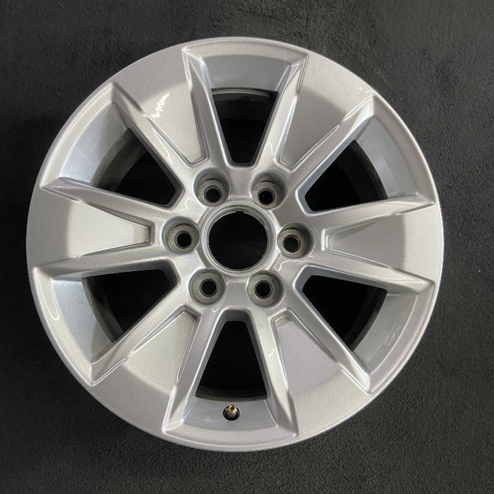 17" SIERRA 1500 PICKUP 19 , 17x8, alloy Original OEM Wheel Rim - Front View