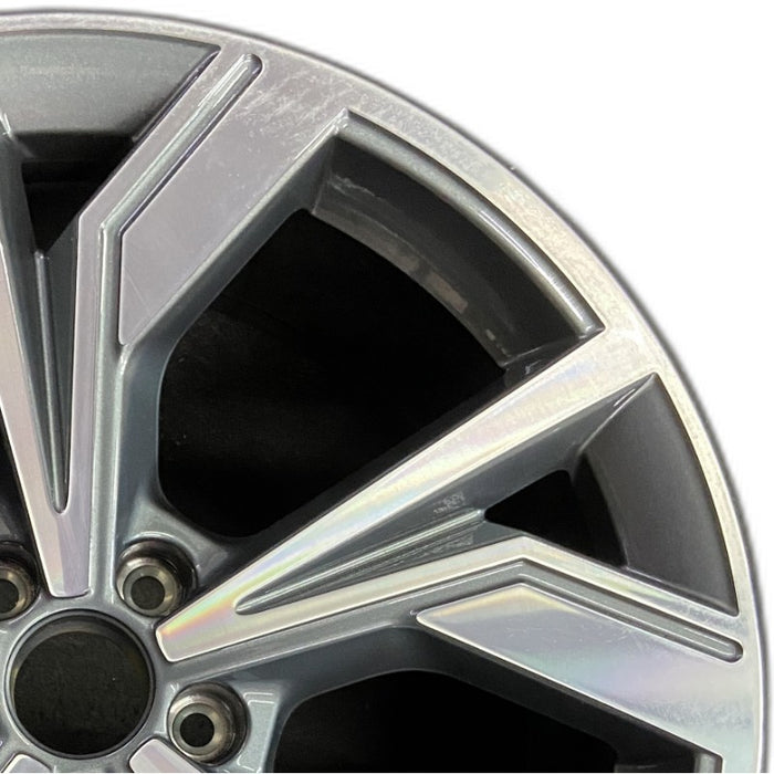 20" Q4 22 20x9 10 spoke bent spoke Original OEM Wheel Rim - Side Profile