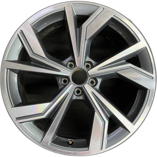 20" Q4 22 20x8 10 spoke bent spoke Original OEM Wheel Rim - Front View