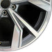 20" Q4 22 20x8 10 spoke bent spoke Original OEM Wheel Rim - Close-Up Detail