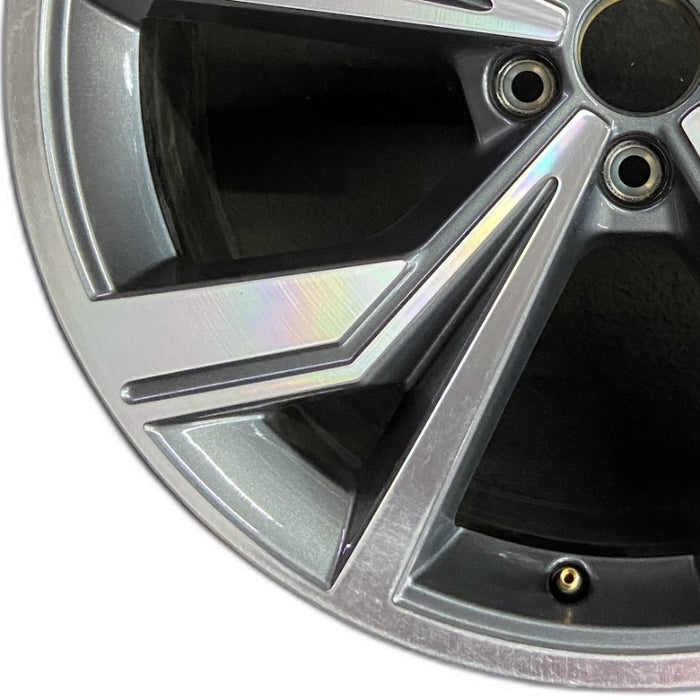 20" Q4 22 20x8 10 spoke bent spoke Original OEM Wheel Rim - Back View