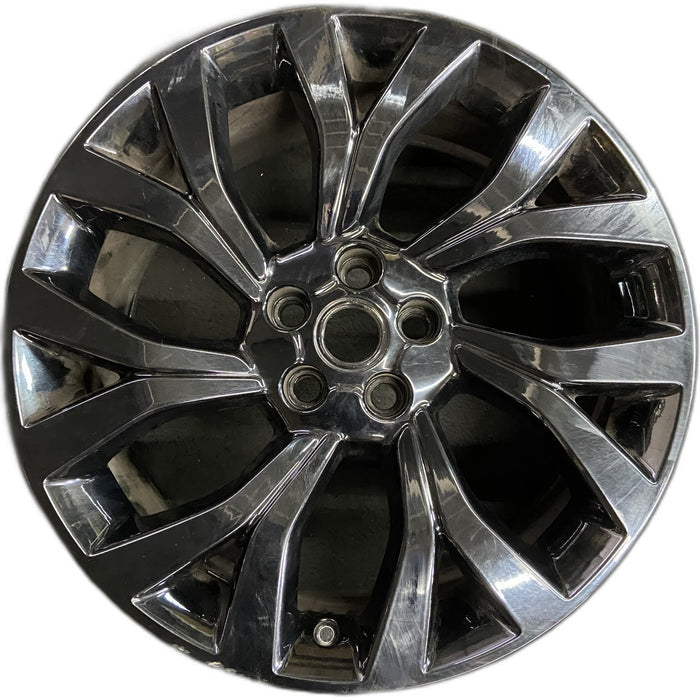 21" RANGE ROVER 18 21x9.5 , 7 Y spoke , silver Original OEM Wheel Rim - Front View
