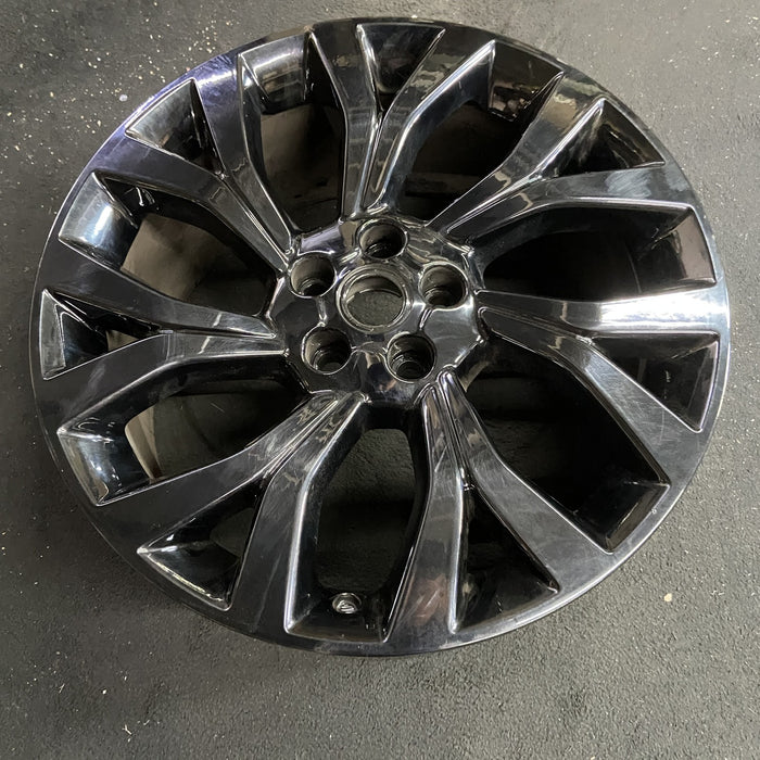21" RANGE ROVER 18 21x9.5 , 7 Y spoke , silver Original OEM Wheel Rim - Side Profile