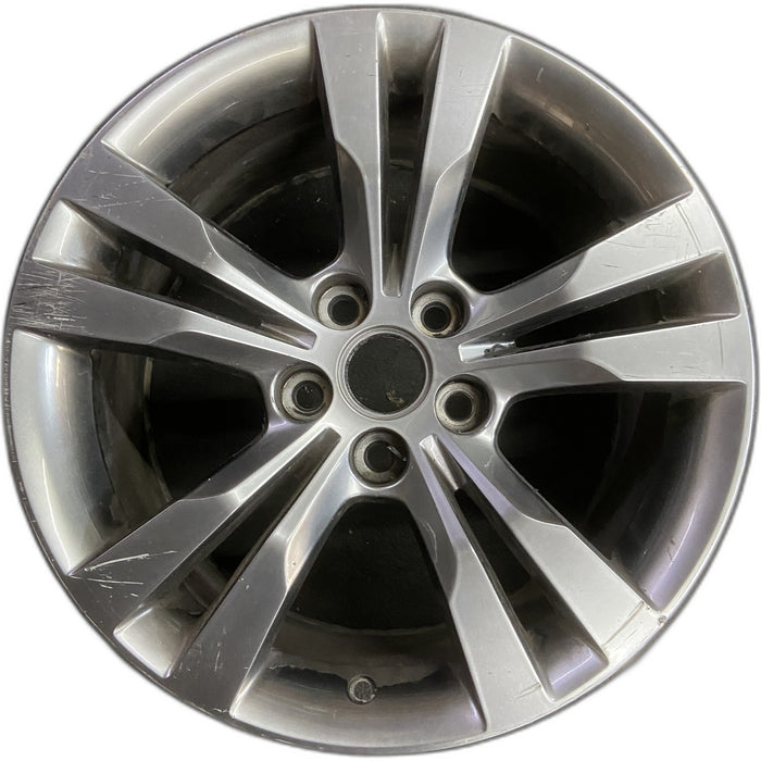 18" CTS 14-15 Sdn, 18x9.5, machined finish Original OEM Wheel Rim - Front View