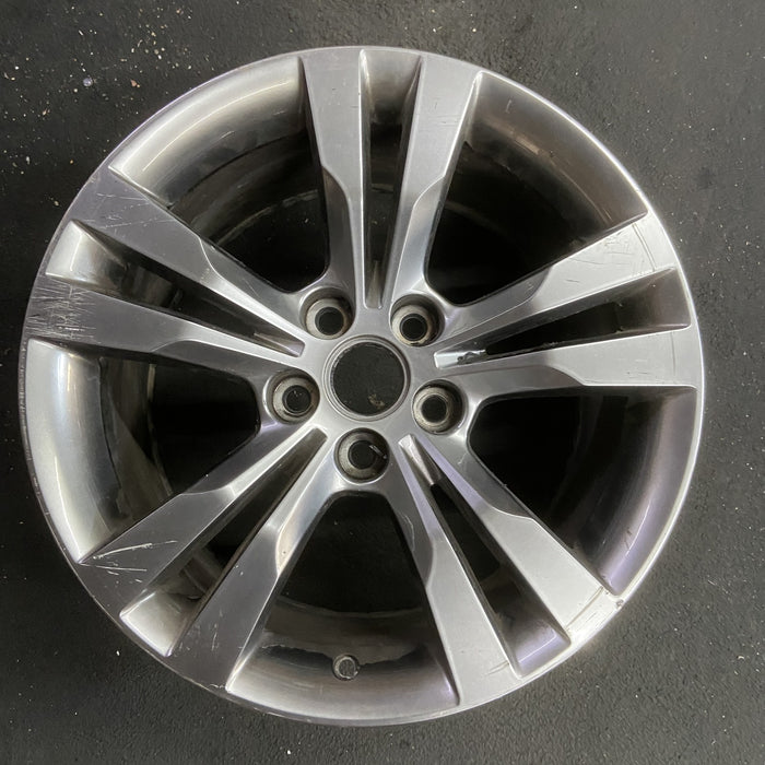 18" CTS 14-15 Sdn, 18x9.5, machined finish Original OEM Wheel Rim - Angle View