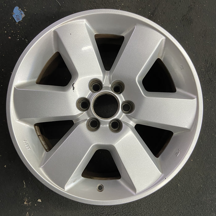 17" PATHFINDER 08-12 17x7.5, alloy , solid spoke Original OEM Wheel Rim - Angle View