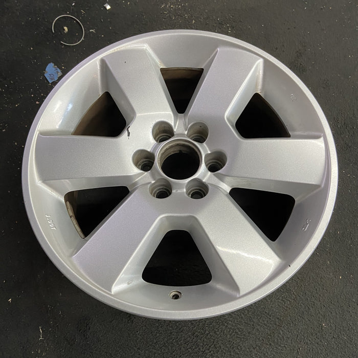 17" PATHFINDER 08-12 17x7.5, alloy , solid spoke Original OEM Wheel Rim - Side Profile