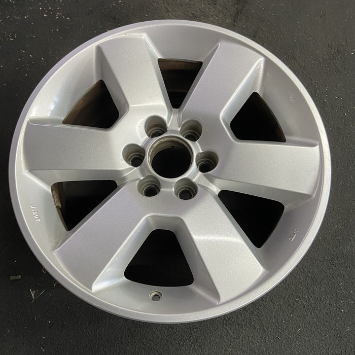 17" PATHFINDER 08-12 17x7.5, alloy , solid spoke Original OEM Wheel Rim - Side Profile