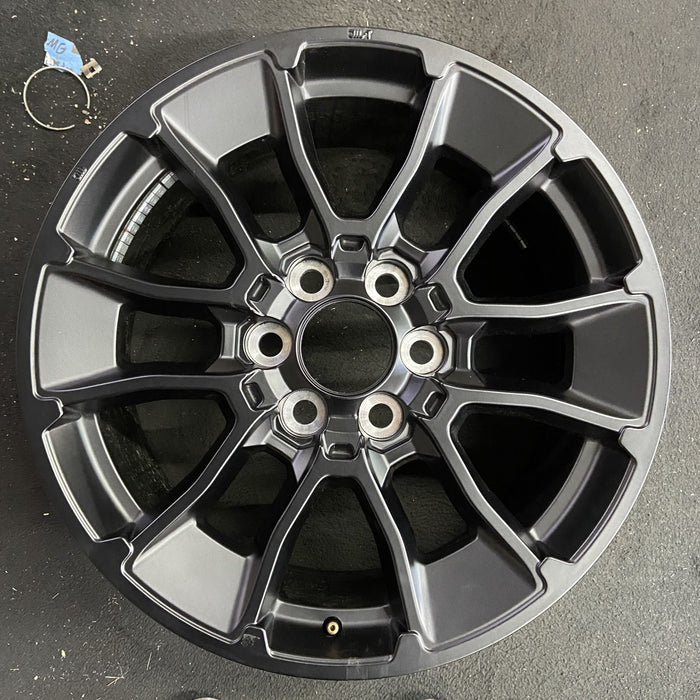 20" SEQUOIA 24 20x8, 6 Y spoke, black Original OEM Wheel Rim - Angle View