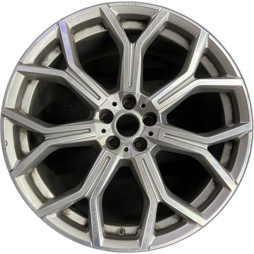 21" X7 19-24 21x9.5, 7 spoke Original OEM Wheel Rim - Front View