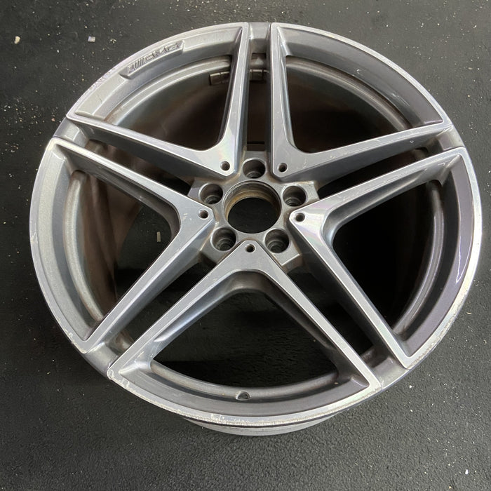 19" MERCEDES C-CLASS 17 205 Type, Conv, C63s, 19x10.5 Original OEM Wheel Rim - Side Profile